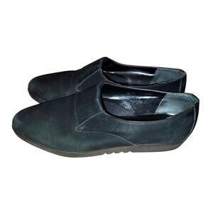 G.H. Bass Whimsigoth  Black Suede  Slip On Loafer Shoes Size 7 V169 Lynly